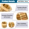 Brass Reducer, 1/4 Inch Male Thread x 1/8 Inch Female