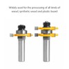 Set of 2PCS Shank Milling Cutter Router Bits Set T-slot