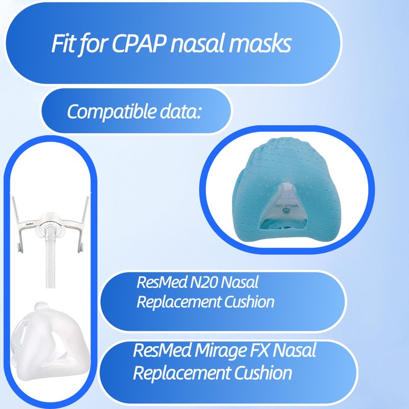4 Pack Nasal CPAP Mask Liners Compatible with Medium Size