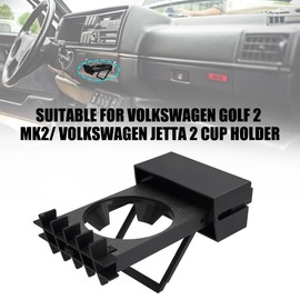 JERICMOTO Cupholder Drink Holder For VW Golf 2 Mk2/VW Jetta 2, Retractable Air Vent Insert Cup Holder Airvent For Various Beverage Cans, Coffee Cups