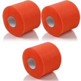Howies Hockey Athletic Pro Grade Sports Pre-Wrap Tape - 3 Rolls - Orange
