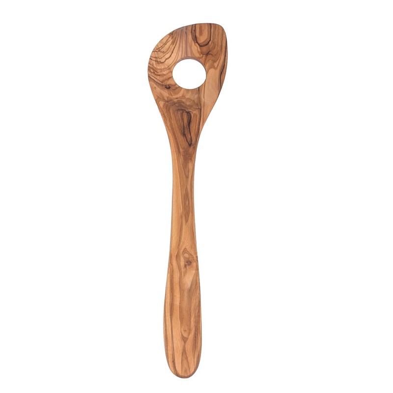 High-Quality Cooking Spoon Set of 3 Olive Wood Round with