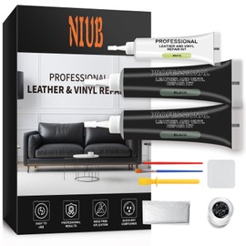 NIUB Black Leather Repair Kit, Leather Couch Repair Kit for Sofa, Vinyl Repair Kit for Jacket, Car Seats