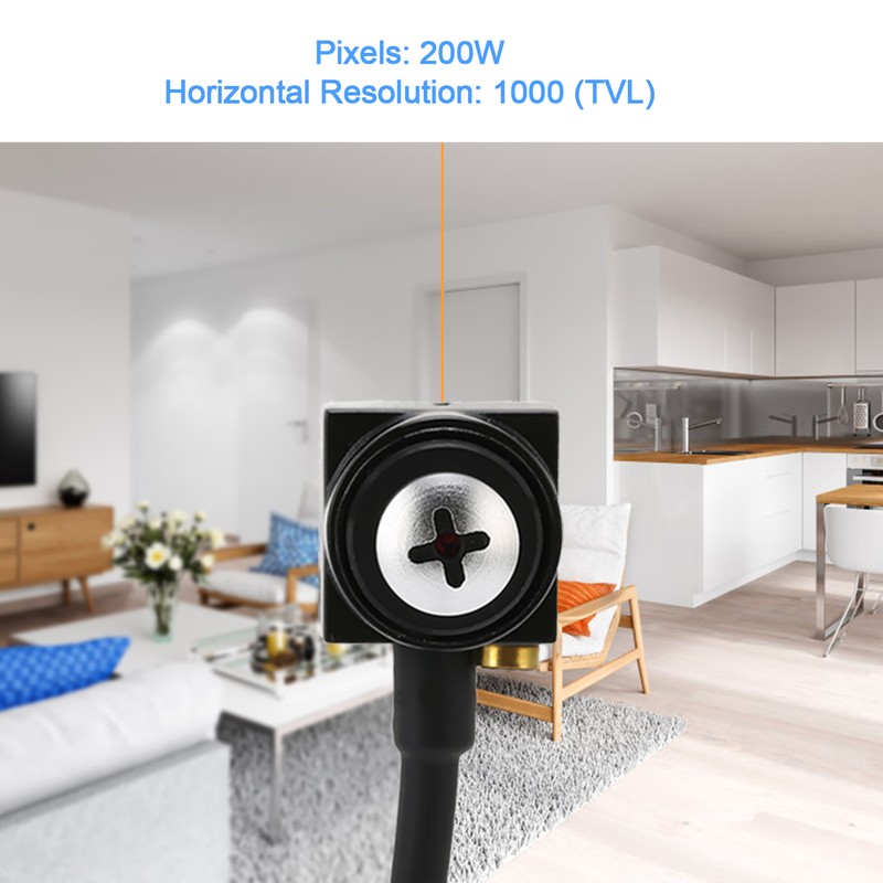 Mini Security Camera Waterproof Night Vision 170° Wide Angle NTSC