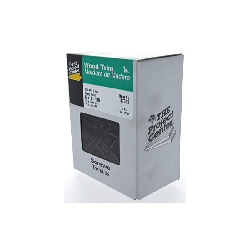Hillman 47312 Square Drive Black Phosphate Trim Screws #6 x
