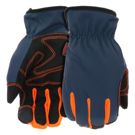 Boss Arctik Task Winter Work Gloves, Ripstop Backing, 60g Boss Therm, Synthetic Leather, Touchscreen, Navy, X-Large (B952142-XL)