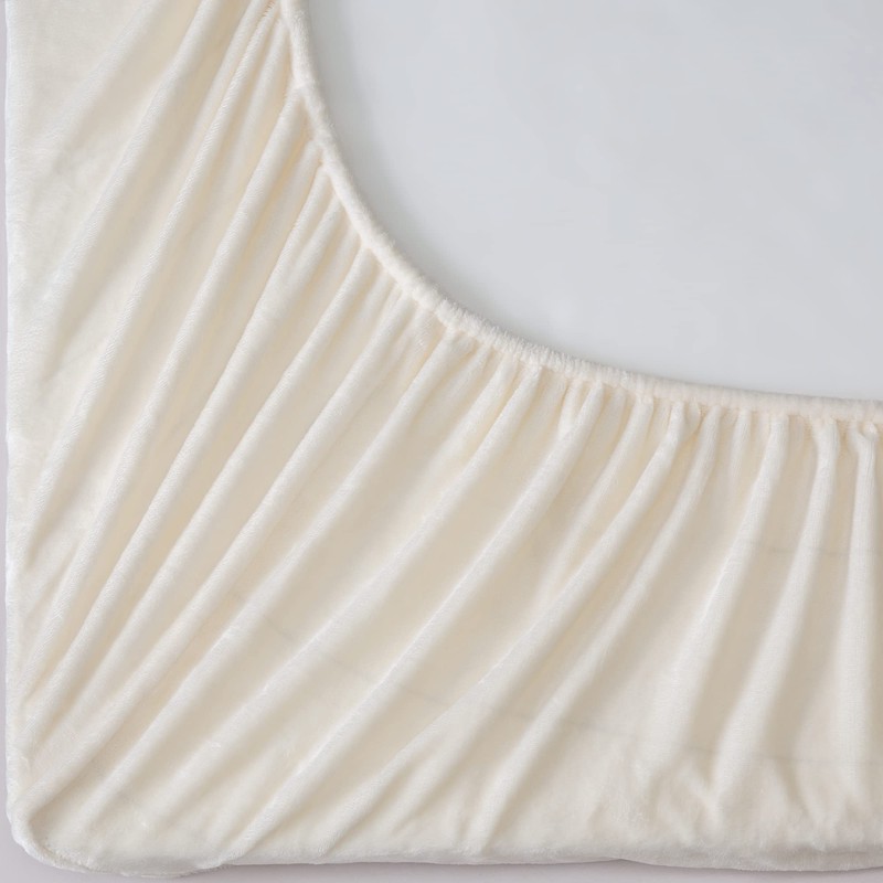 BEDELITE Flannel Sheets King Size White - Super Soft Fleece