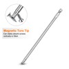 HARFINGTON 5pcs T30 Security Torx Bit 1/4" Hex Shank 6"