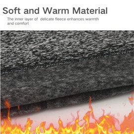 2 Pack Winter Neck Gaiters for Men & Women, Fleece-Lined Flannel Thermal Neck Warmer, Soft Warm Black Gaiter for Cold Weather Outdoor Sports (Hiking, Skiing, Running)