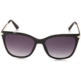 GUESS Women's Classic Sunglasses, Shiny Black, 56/17/135