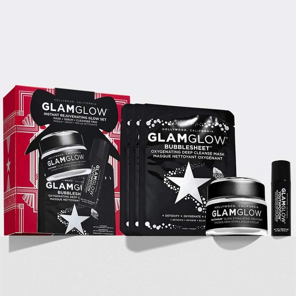 Glam Glow Instant Rejuvenating Glow YOUTHMUD Mask Serum Cleanser Trio Set