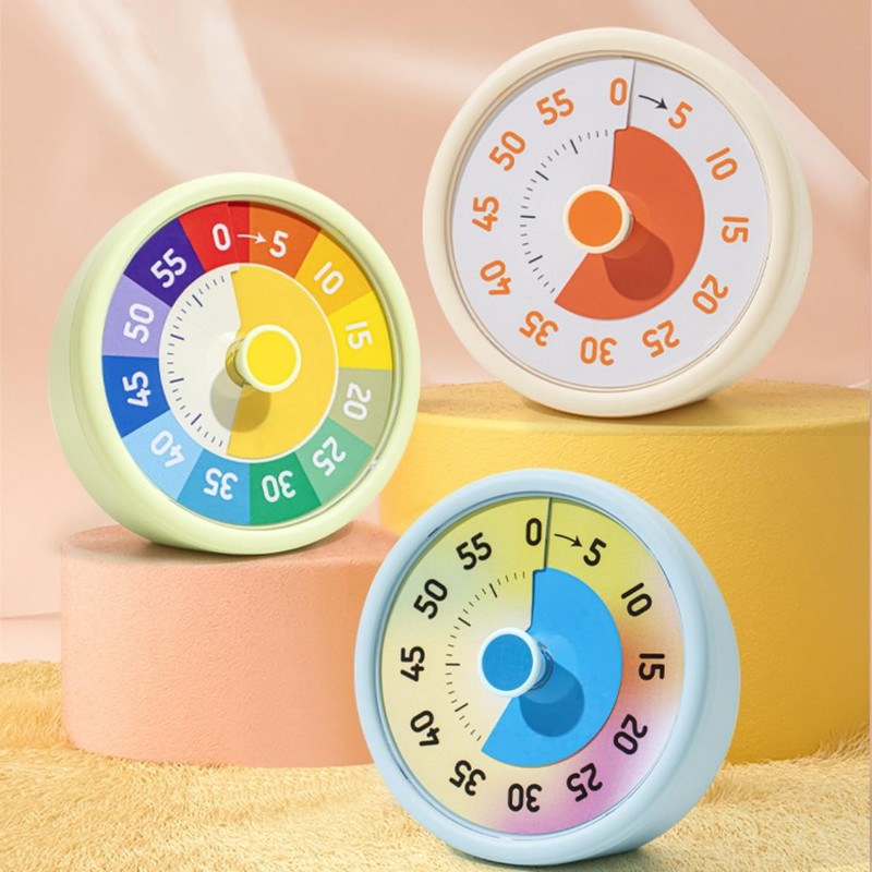 Visual Timer for Kids, 60-Minute Countdown Timer for Classroom Office