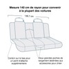 Kurgo Heather Bench Seat Cover - Waterproof Car Seat Protector