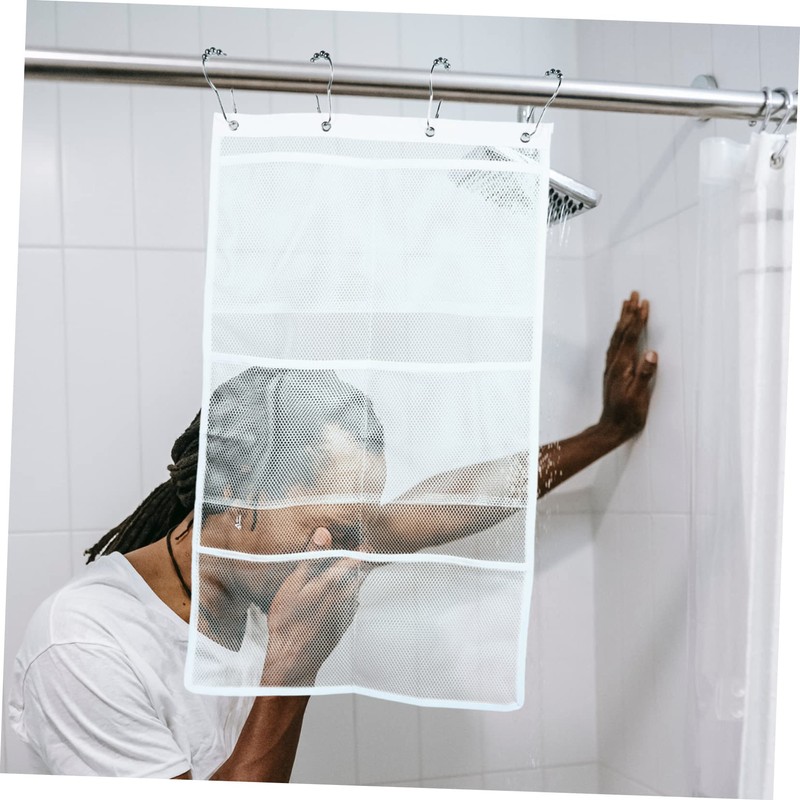 Gatuida 1Pc Bathroom Organizer with Mesh Storage Bag for Shower