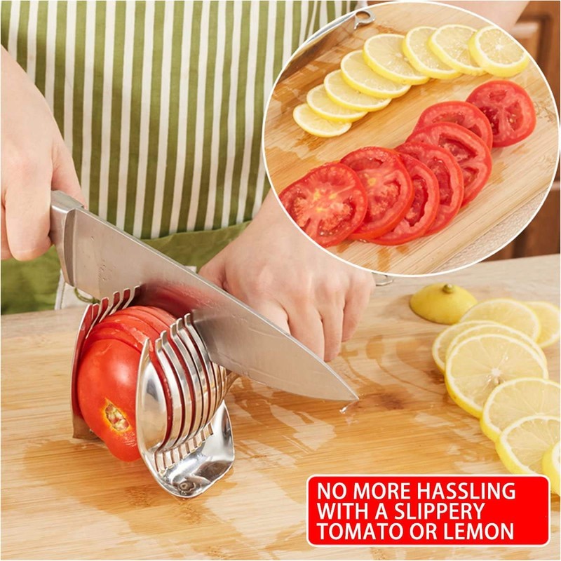 KOKSI Handheld Stainless Steel Fruit and Vegetable Slicer, Ideal for
