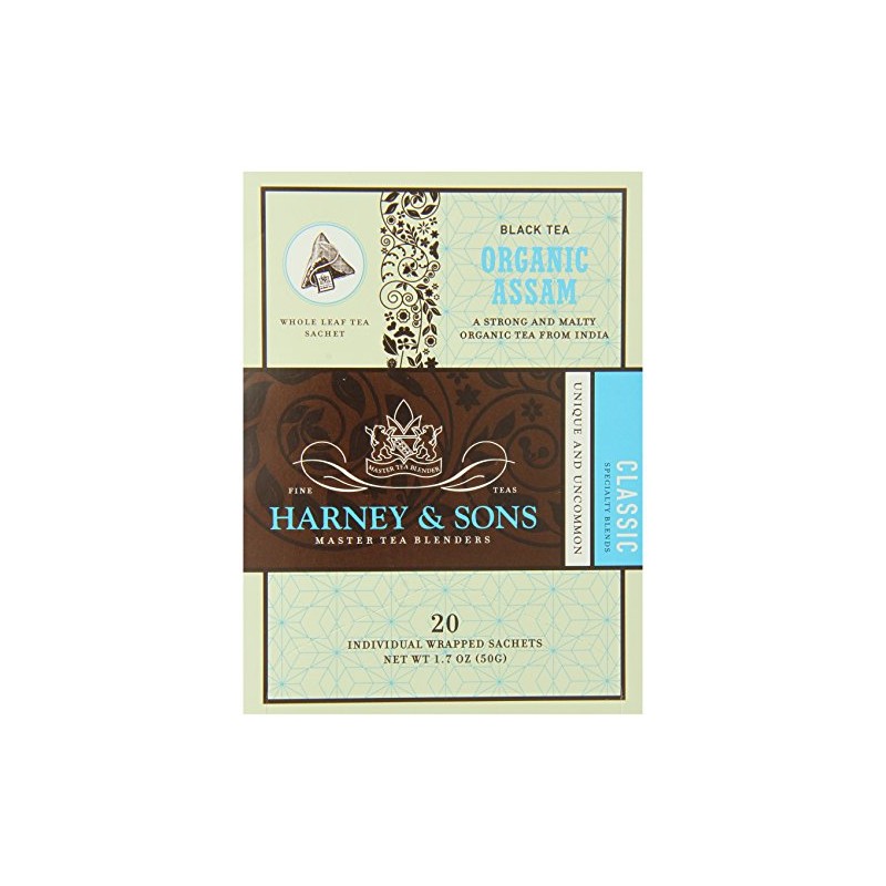 Harney & Sons Black Tea, Organic Assam, 1.7 oz, 20