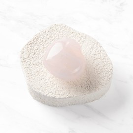 Myga Healing Crystal Heart - Natural Healing Gemstone for Yoga, Meditation & Chakra - Gift for Birthdays & Valentine’s Day - Amethyst, Rose Quartz, Mountain Quartz or Fluorite (Rose Quartz)