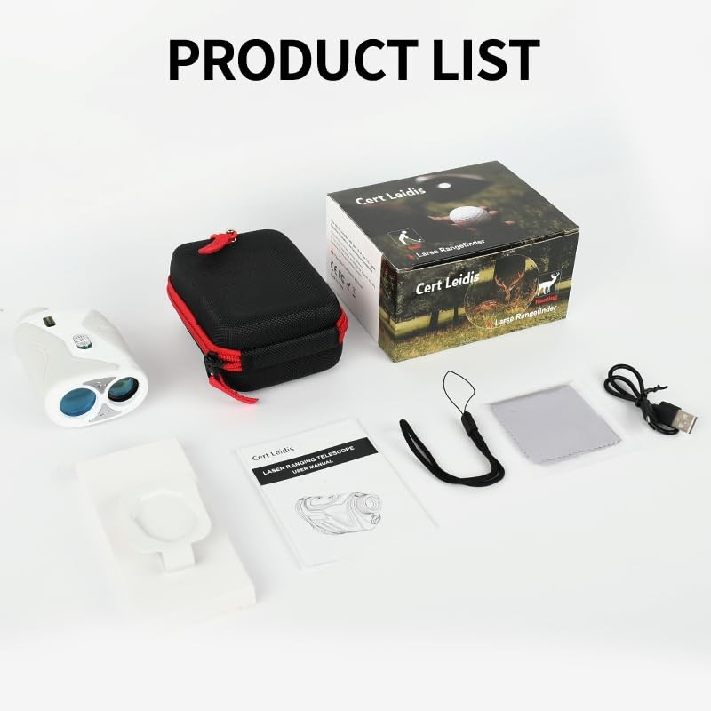 Golf Rangefinder with Slope, 1500 Yards Laser Range Finder Golfing,