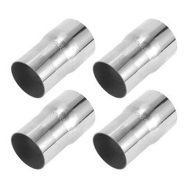 Motoforti 2.25" OD to 2.5" OD Mandrel Exhaust Pipe Adapter Concentric Reducer Car Exhaust Pipe Tubing Piping Adapter 4inch/100mm Length T304 Stainless Steel Silver Tone 4 Pcs