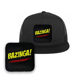 Bazinga Embroidered Baseball Cap – Iconic Sheldon Cooper Phrase from The Big Bang Theory | Adjustable Hat for Men and Women | Comfortable and Breathable Design Black
