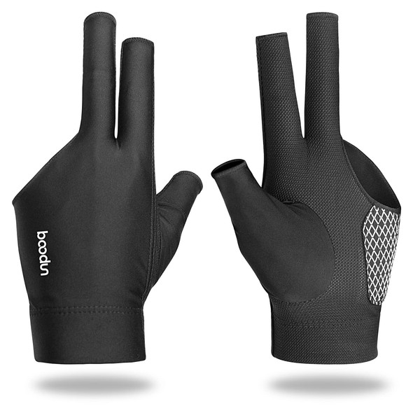 YFY Billiards Glove 3 Finger Pool Glove for Left Hand,