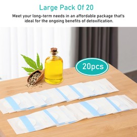 20 Pack Disposable Organic Castor Oil Pack Wrap for Belly Button - Clean and Safe Alternative to Traditional Wrap - Highly Absorbent Belly Button Castor Oil Wraps, Seepage Resistant (Oil Not Included)