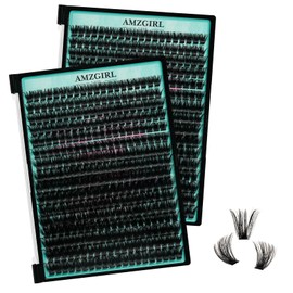 Individual Eyelash Clusters, 320 Pieces, 100D Eyelash Extensions, D Curl, Individual Eyelashes, Wispy Lashes Clusters for DIY Cluster Eyelash Extension at Home for Beginners (10-16 mm)