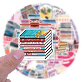 60 PCS Bookish Smutty Stickers, Mini Size Scrapbook Stickers, Funny Smutty Book Stickers, Reading Stickers for Kindle, for Travel Case, Laptop, Calendars, Scrapbook