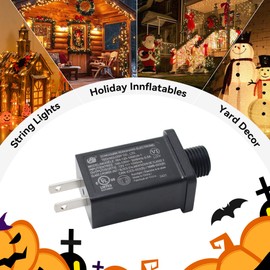 BEISHIDA Class 2 Power Supply 12V-1000mA IP44Low Voltage LED Driver Transformer Replacement Part UL-Listed US Plug Power Adapter Used for Chrismas Trees and LED Strip Lights 2pack