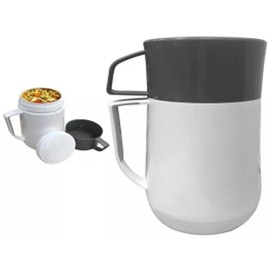 Cookinex New Lunchbox Hot/Cold Food Jug Leak Proof w/Cup BPA/ASBESTOS free 600ml Storage