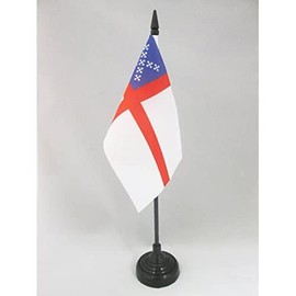 AZ FLAG Table Flag Episcopal Church 15 x 10 cm – Bishoflich Table Flag 10 x 15 cm