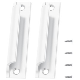 SHIQUAN Door Handle Balcony Door Outdoor, Pack of 2 Patio Door Handle, Outdoor Door Handle, Balcony Door Handle, Balcony Door Handle Exterior with Cabinet, Suitable for Doors, Windows, Drawers,