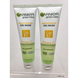 Garnier 2--Garnier Green Labs Pinea-C Brightening Gel Wash Cleanser 4.4 fl oz Ea