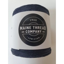 Maine Thread Waxed Polycord 210' Maine Thread Navy Blue 0.35" thick Made in USA