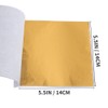 100 Sheets Imitation Gold Leaf Foil Paper for Arts, Gilding
