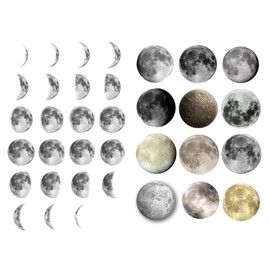Seasonstorm Moon Lunar Phase Aesthetic Precut Cute Aesthetic Diary Travel Paper Journal Stickers Scrapbooking Stationery Sticker Flakes Art Supplies (PK897)