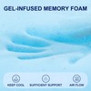 Subrtex 3 Inch Gel-Infused Memory Foam Mattress Topper High Density