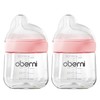 Oberni Baby Bottles with Off-Centered NaturalWave Teat Size 1 Newborn
