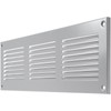 Repa Market 12x4 Inch Air Vent Cover/Gray Galvanized Steel Louvered