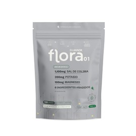 FLORA 01 | Mineral | Suplemento de Electrolitos Naturales | Hidratación, Energía y Rendimiento | Sal de Colima, Magnesio y Potasio | 120 servicios.