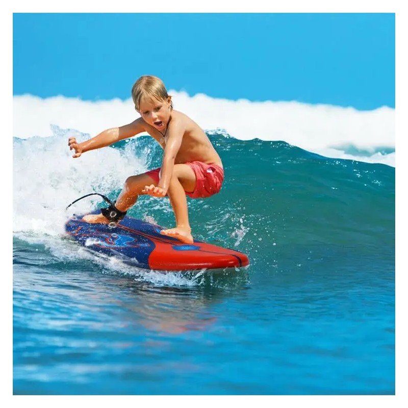 Red 6 Feet Surfboard with 3 Detachable Fins for Surfingcolor: