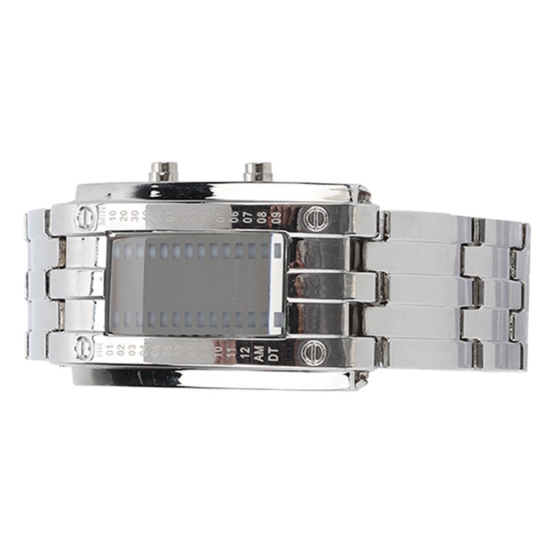 Men's Watch Fashion Exquisite Waterproof Alloy Men's LED Watch with