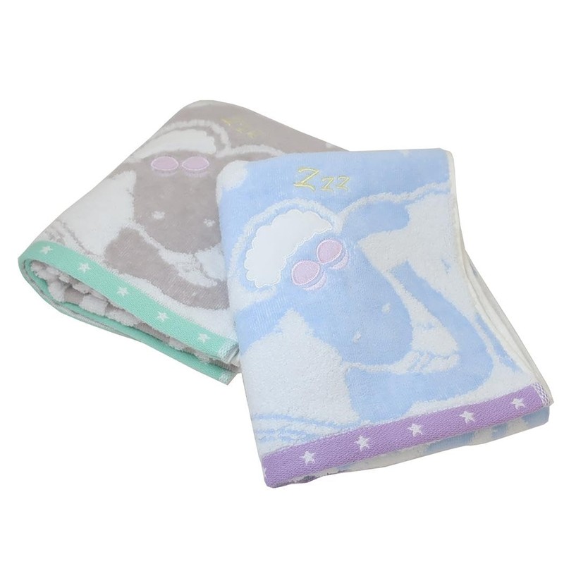 Shaun the Sheep [Face Towel] Long Towel Kumonoue BLUE [GY]