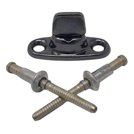 BLACK Turn Button Fastener Soft Top Canvas Retainer Twist Clip WITH RIVETS for HMMWV Humvee M998 Universal Military Vehicles Stainless Steel Common Sense Fastener