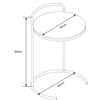 Canarm Davis 203597-01 Round End Table, 18.875-inch W x 26.75-inch