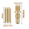Liahelianx 2 Sets Billiard Cue Joint Screws-Copper Alloy Precision Replacement