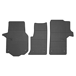 FROGUM EL Toro Rubber Mats All Year Round Set of Car Floor Mats for MAN TGE from 2017, for Volkswagen Crafter II from 2017 | Durable Rubber Material | 1.5 cm Protective Edge