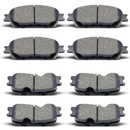 AnnoVinco 8PCS Front Rear Ceramic Brake Pads Replacement Kit Fits 2002-2003 for Lexus ES300, 2004-2006 for Lexus ES330, 2005-2006 for Toyota Camry (D885 D906)