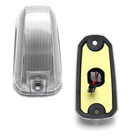 iJDMTOY 5pc Set Semi-Clear Lens Amber Yellow Full LED Front Cab Roof Clearance Marker Lamps Compatible with 2014-2023 Dodge RAM ProMaster 1500 2500 3500 Cargo RV Van