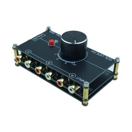 SOLUPEAK 3 in 1 Out RCA Stereo Audio Source switcher Switch Signal selector Splitter schalter Connector Distributor Box